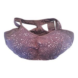 Syrokan 40F Sports Bra Wirefree Adjustable Racerback Full Support Purple A251